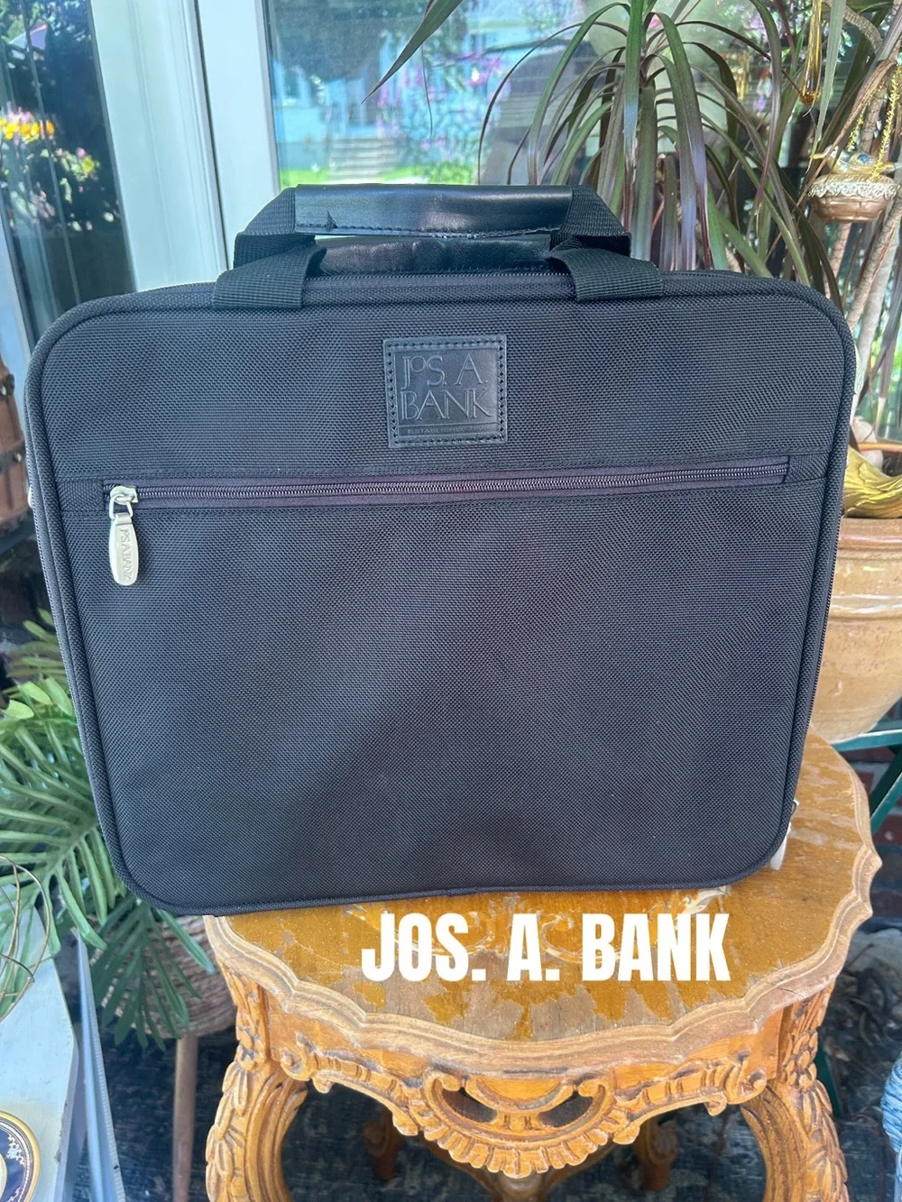 Black Nylon Laptop Briefcase